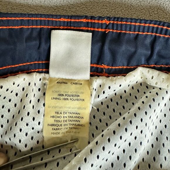 Men's VTG Nike Y2K Lined Swim Trunks Size XL/XXL Orange Blue Spellout Swoosh - Picture 12 of 16